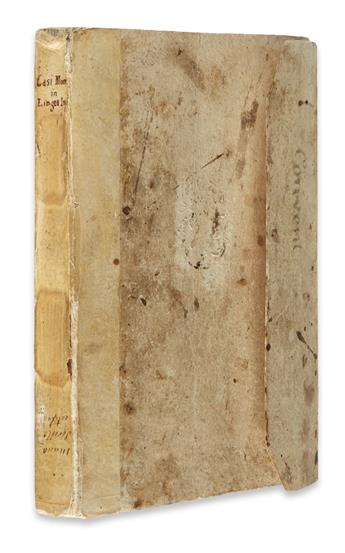 MEDICAL RECIPE AND COMMONPLACE BOOK.  Manuscript in English with passages in French, Latin, and Italian. 18th century. Lacks 4 leaves.